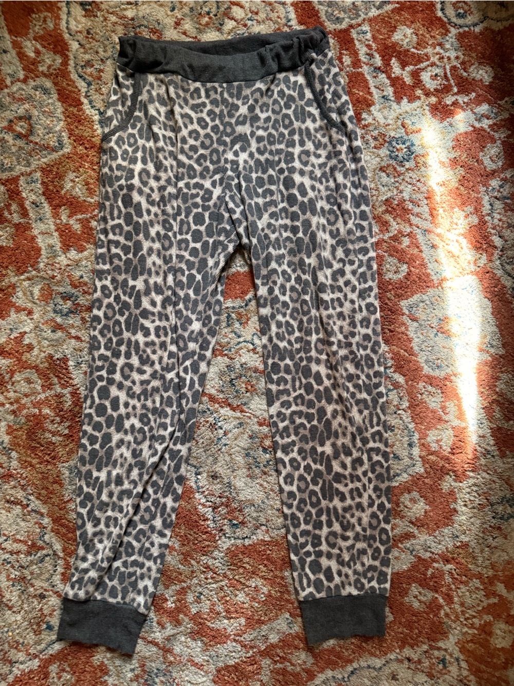 Leopard Print Jogger Pants